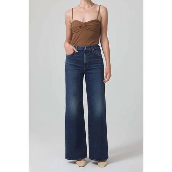CITIZENS OF HUMANITY Pants - NEW CITIZENS OF HUMANITY paloma wide leg baggy in everdeen